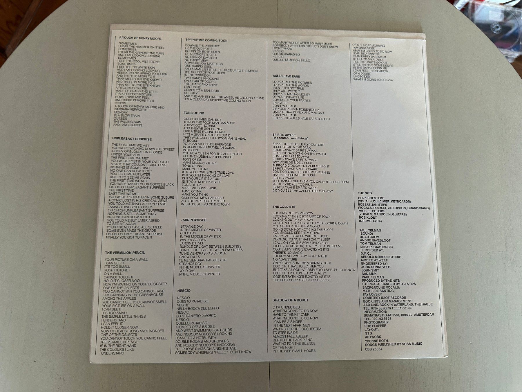 Schallplatten: NITS  Kult LP OMSK  Top Hit inkl. orginal Text Innenhüllen – Gebraucht aus Basel von Partridge 2