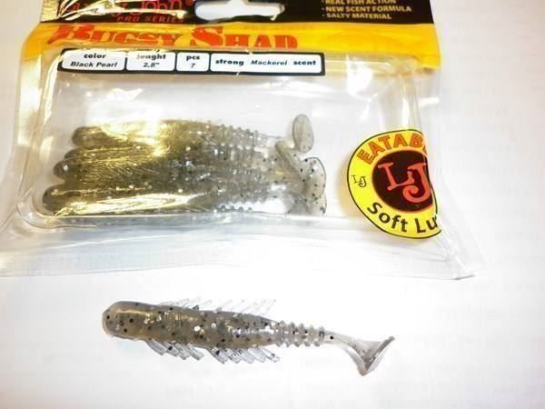 Esche: Bugsy Shad 70 mm Black Pearl – Nuovo e nell'imballaggio originale da Fribourg venduto da versus702