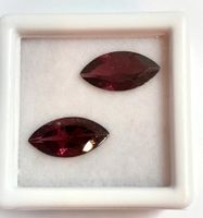 2x Grenats Rhodolites 12x6mm - Valeur 440.- Fr