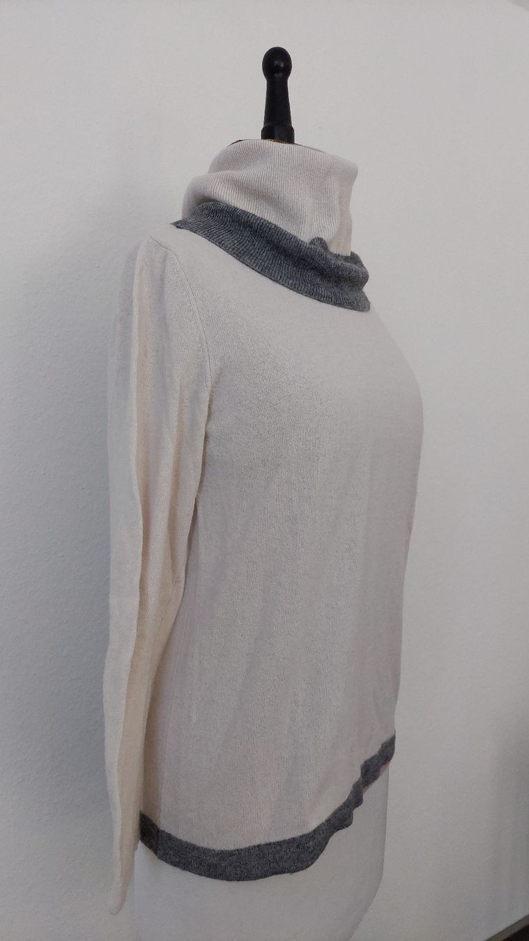 Maglioni & Felpe: Rollkragenpullover in Beige/Grau, Grösse M - Top Zustand – Usato da Gwatt (Thun) venduto da Letzte-Chance 3