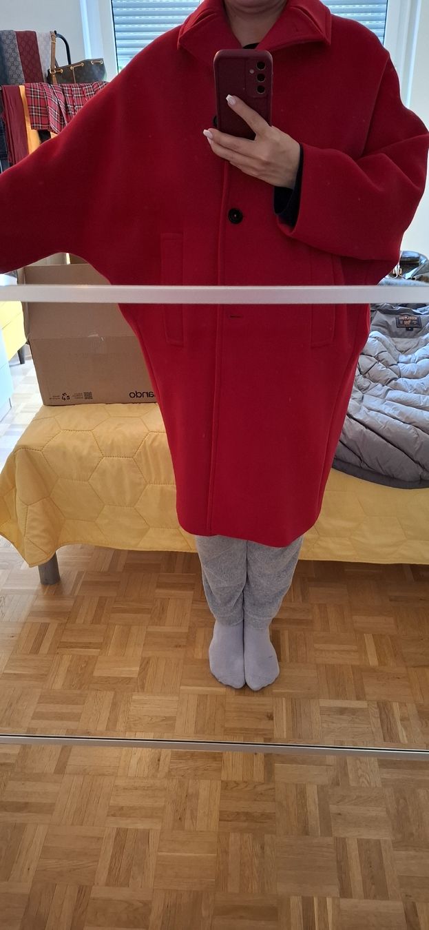 Zara Manteaux: ZARA Wollmantel Oversize in rot – Neuf (Voir description) à Horgen par Sale030 4
