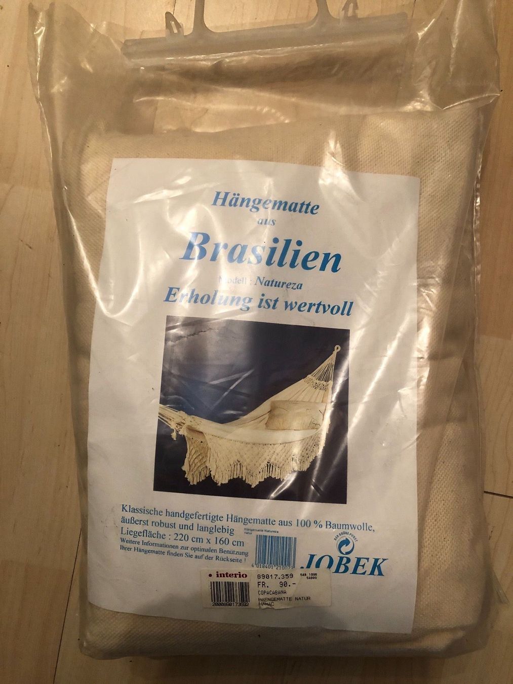 Hängematten: Hängematte COPACABANA.Neu.100% Baumwolle – Neu und originalverpackt aus Wald ZH von mlnt