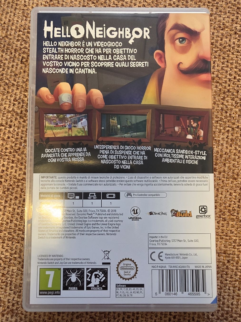 Nintendo Giochi: Hello Neighbor Nintendo Switch Game Stealth Horror Title – Usato da Courtelary venduto da dcubadda 1