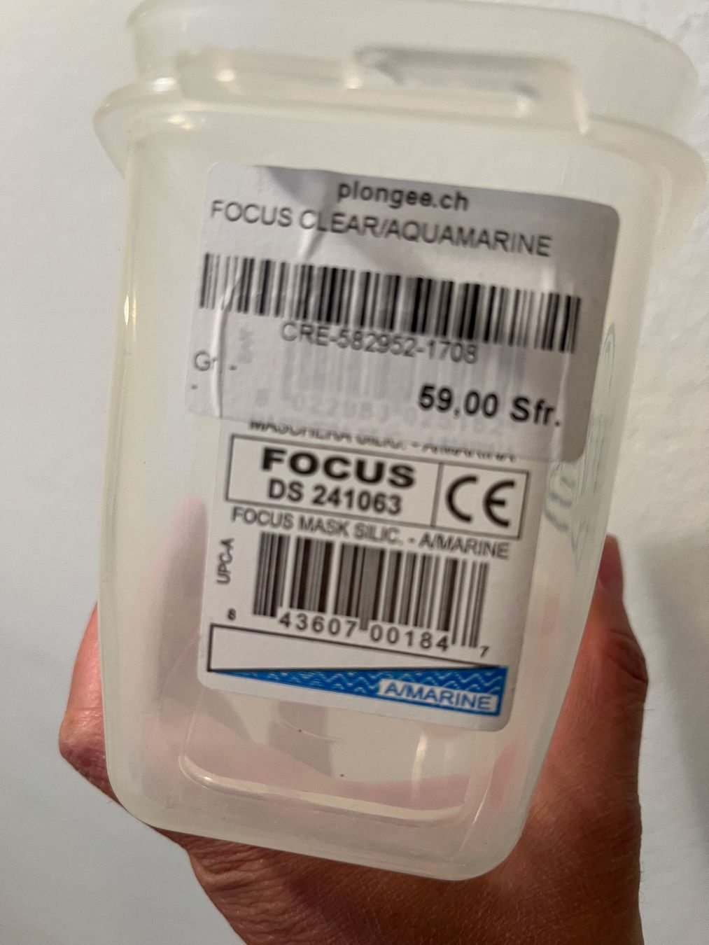 Cressi Mute per immersioni: Masque de plongée Cressi focus et tuba – Usato da Bretigny-Morrens venduto da sop_z8yr 1