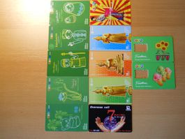 Prepaid-Karten 12 Stück verschiedene Motive SIM-Karten