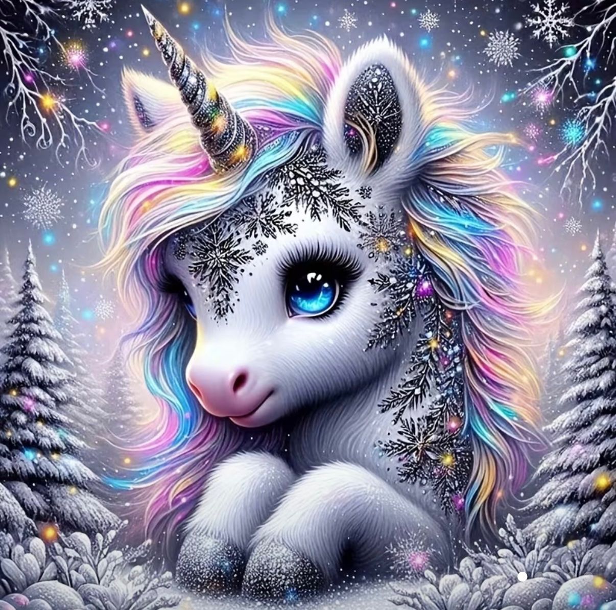 Bastelsets: Diamond Painting: kleines Einhorn 40x40cm – Neu und originalverpackt aus Teufenthal AG von MeineSchatztruhe