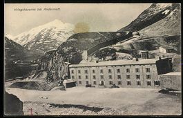 AK Andermatt, Ansicht der Kriegskaserne