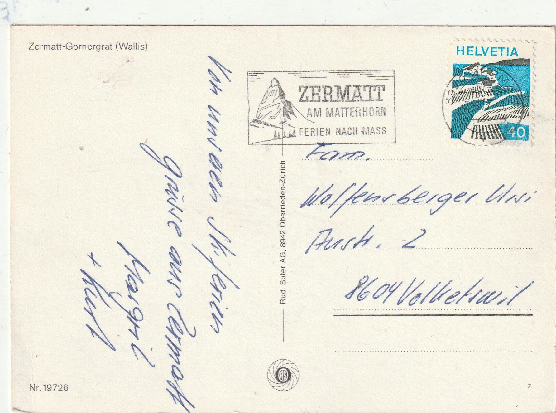 Cartes postales: Zermatt Gornergrad MBK – D'occasion à Lumbrein par made02 1