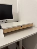 Monitorerhöhung Ikea Elloven mit Schublade weiss neu