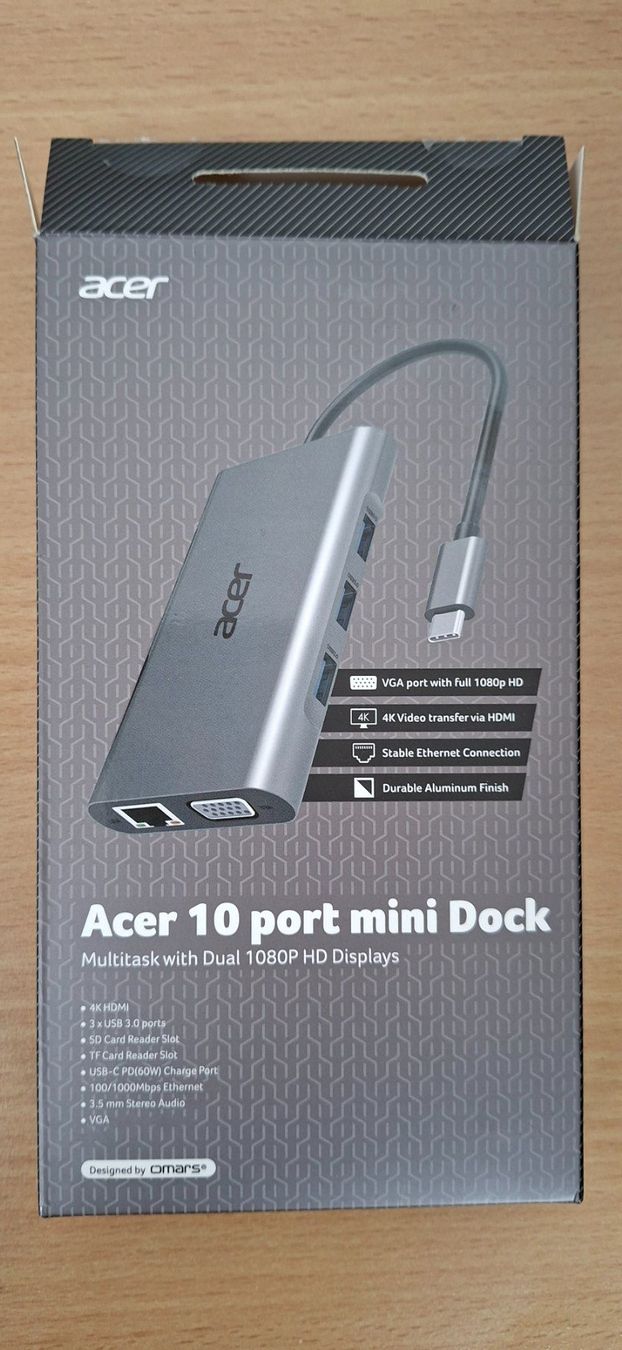 Docking station: Acer 10 port mini Dock (neu) – Nuovo e nell'imballaggio originale da Birrhard venduto da Pry