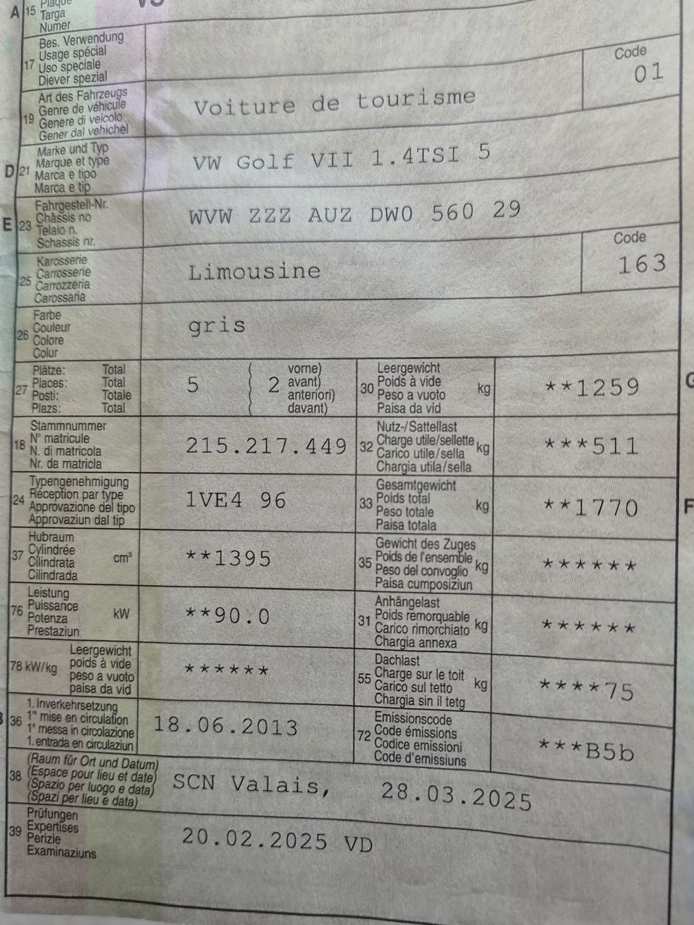 VW Automobili: Golf 7 – Usato da Montreux venduto da PremerlServices 6