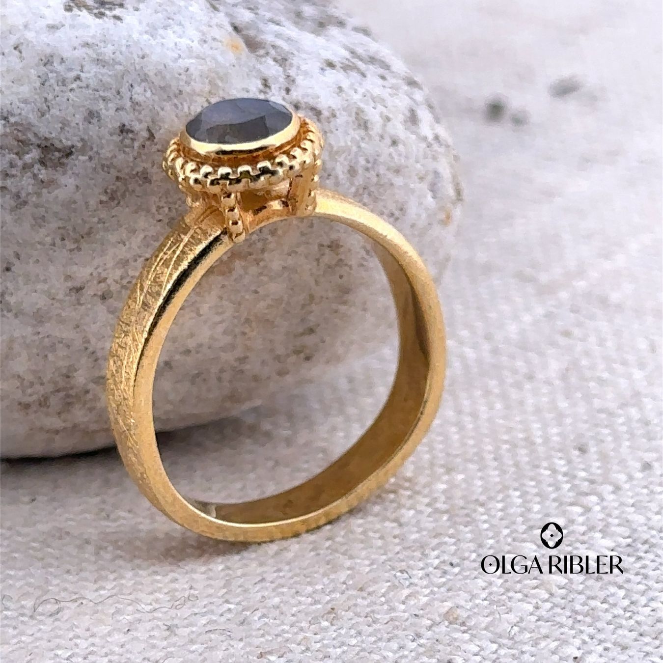 Olga Ribler Ringe: Silber Ring 925 mit Labradorite Grösse 57 – Neu (gemäss Beschreibung) aus Luzern von Schmuckoutlet