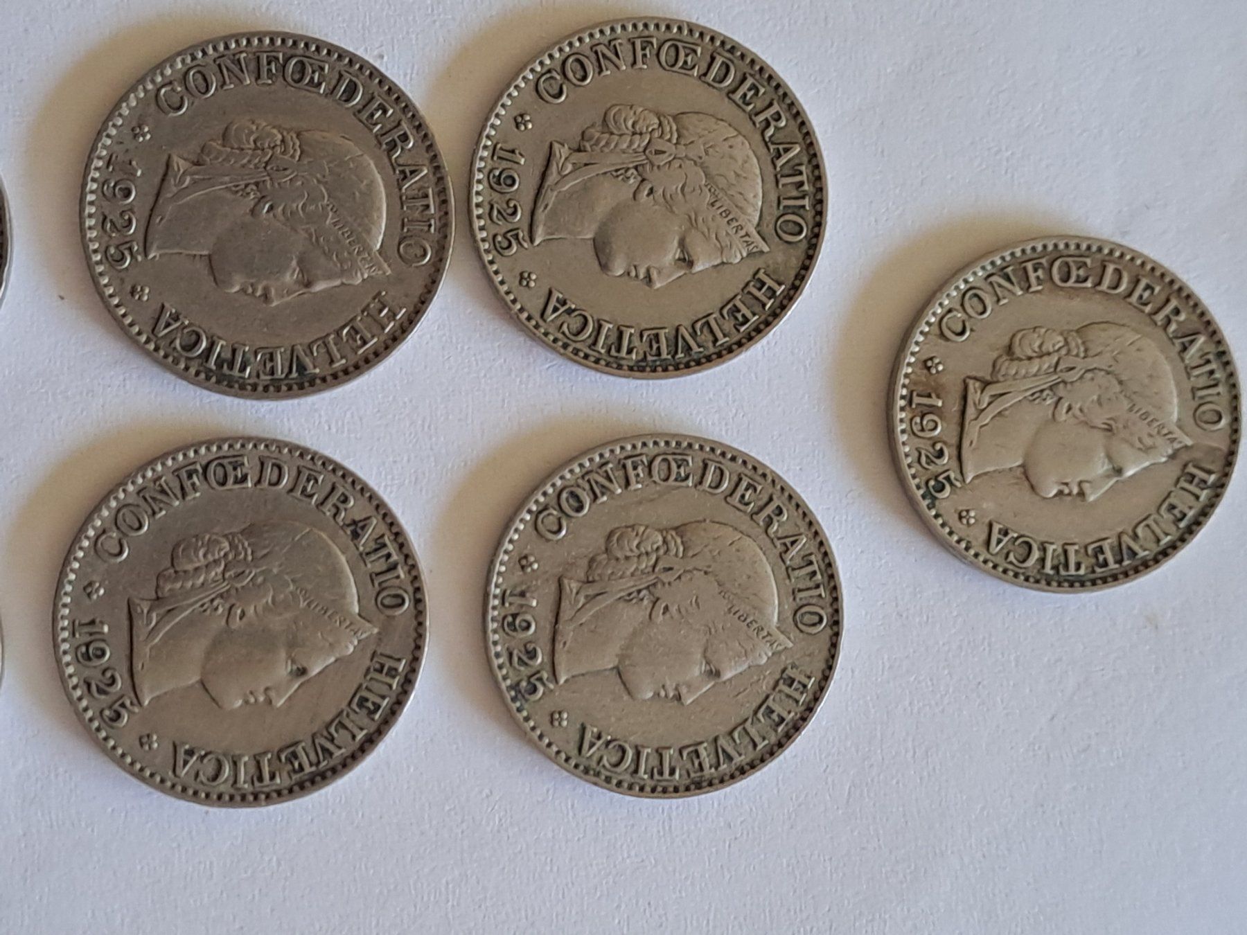 Tutti le monete: 10 Rappen 1925 9 stück – Usato da Bitsch venduto da jajo79076 1
