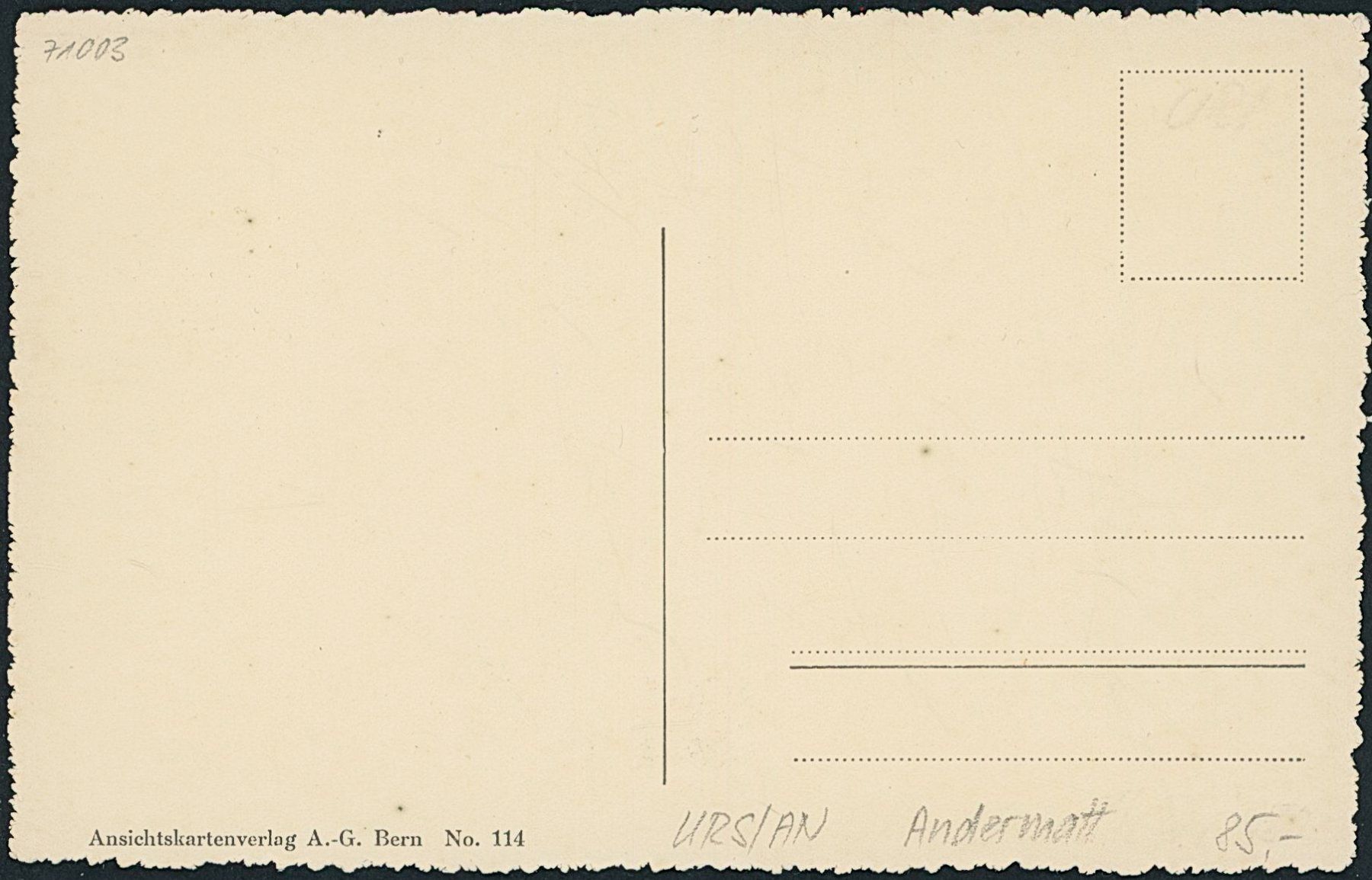 Cartes postales: URS Andermatt – Neuf (Voir description) à Schindellegi par leecollect 1