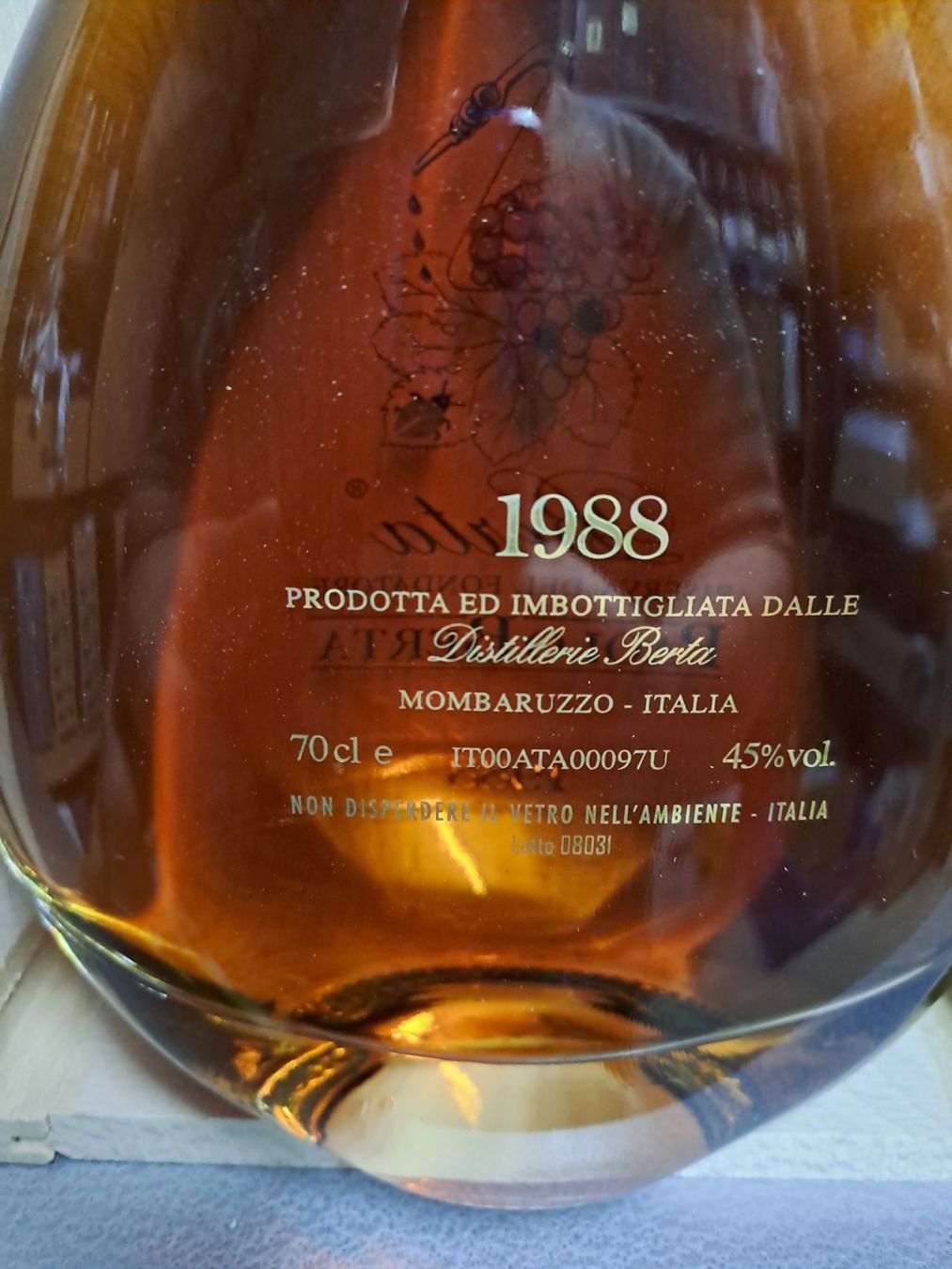 Berta Spirituosen: Paolo Berta Grappa 1988 mit OHK – Neu und originalverpackt aus Elsau von Kellerraeumung 5