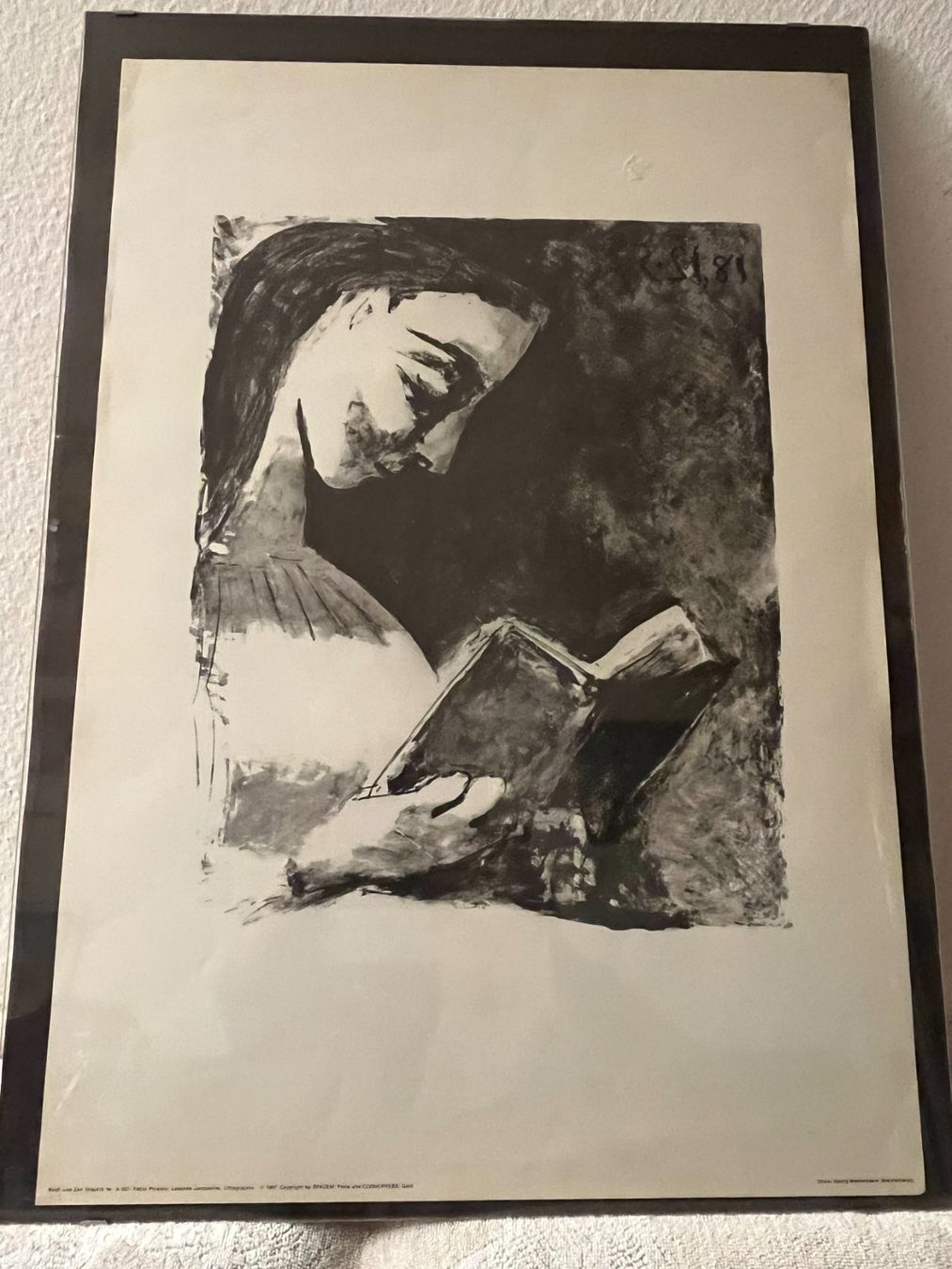 Grafiken & Lithographien: Pablo Picasso 1881-1973 Jacqueline Lisant, 1957 Lithograph – Gebraucht aus Basel von Kaffee_und_Kunst 3