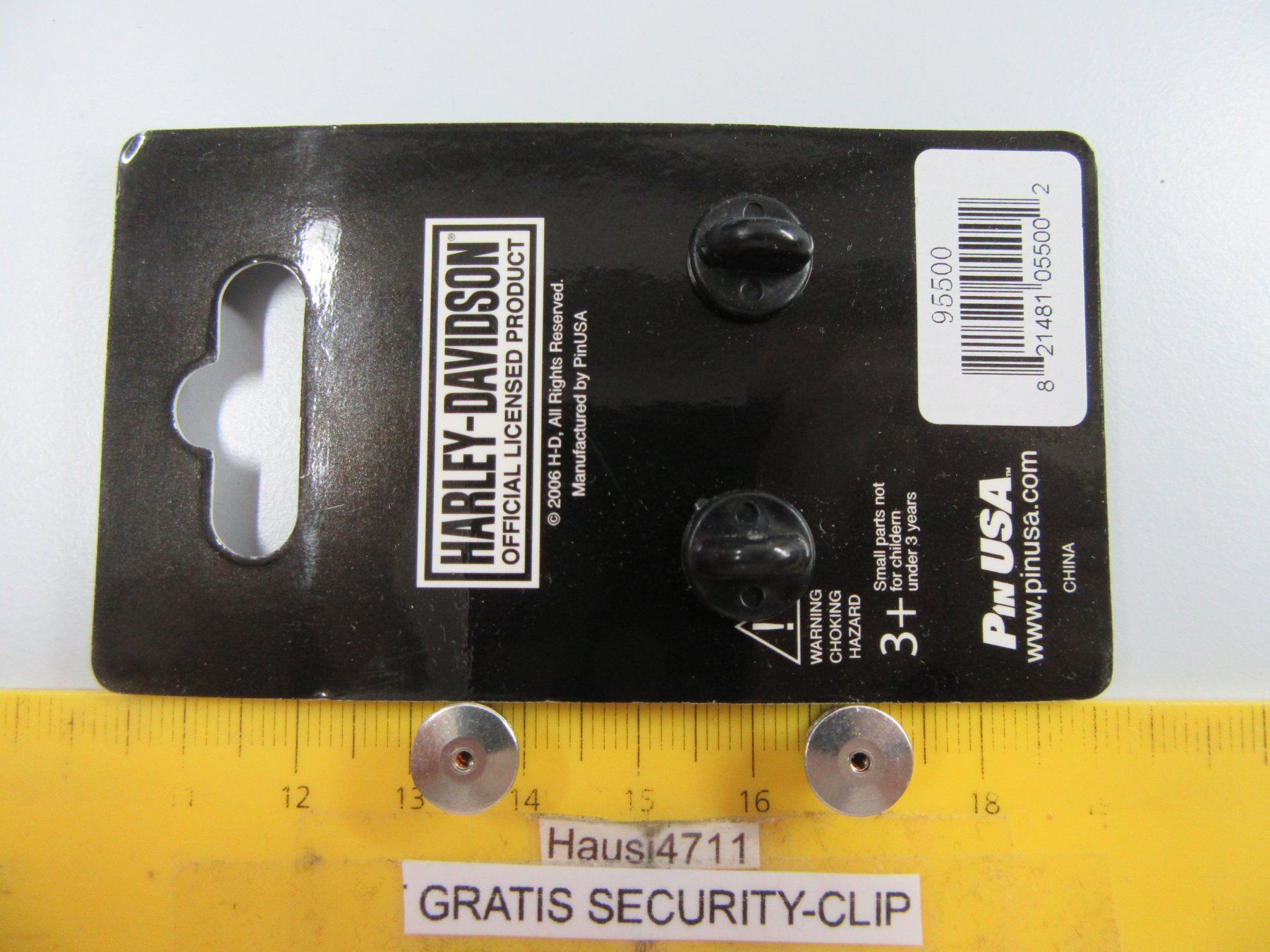 Harley-Davidson Placchette & Badge: HD 2NÄGEL-PIN HARLEY-DAVIDSON "LIVE2RYD" MIT SECURITY-CLIP – Usato da Ettingen venduto da Hausi4711 3