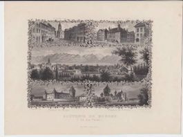 SOUVENIR DE MORGES, STAHLSTICH, 1865