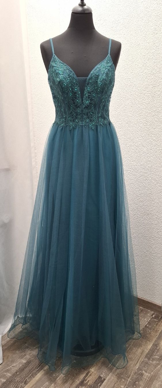 Kleider: Dunklegrünes Abendkleid, Grösse 36, neu! – Neu (gemäss Beschreibung) aus Uster von VMT.
