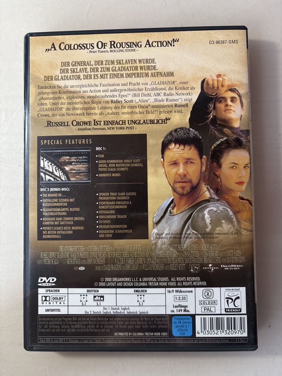 Alle DVDs: Gladiator  – Gebraucht aus Ruswil von Slivio_ 1