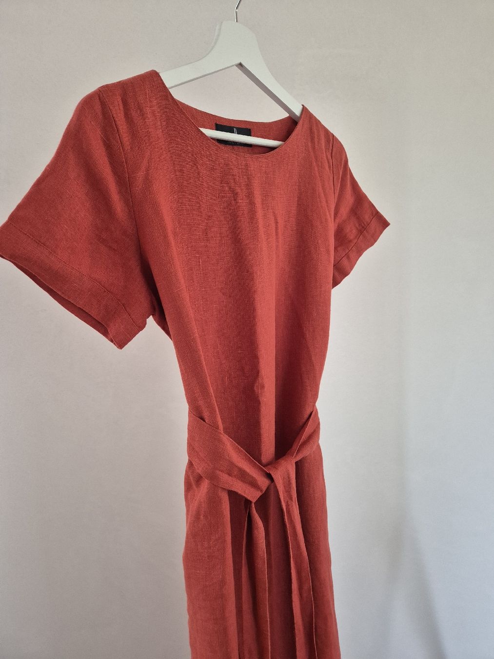 Kleider: Oranges Leinenkleid mit Bindegurt – Neu (gemäss Beschreibung) aus Balzers von BeScha88 4