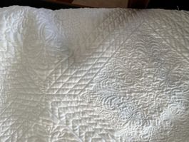 Zara Home Hotel Collection white quilted blanket