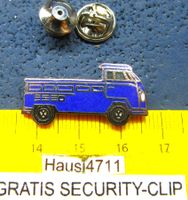 VW T1 BULLI PICKUP AUTO PIN ENAMEL BLAU