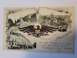 Alte Ansichtskarte Neuchatel gelaufen guter Zustand Box1