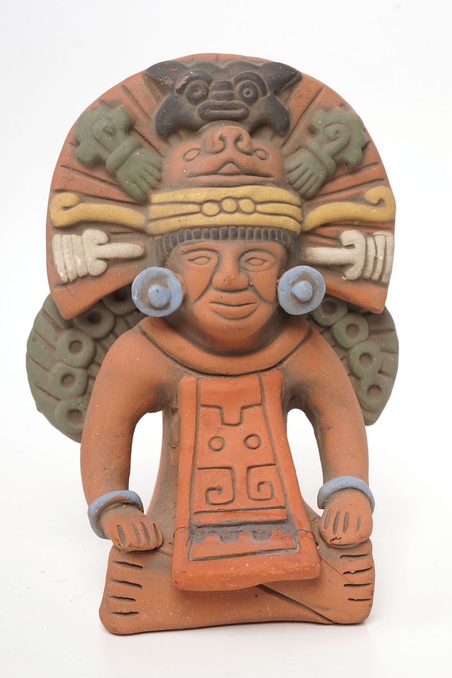 Figuren: Keramikfigur Maya Gottheit aus Mexiko – Gebraucht aus Buochs von chicco64