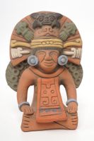 Keramikfigur Maya Gottheit aus Mexiko