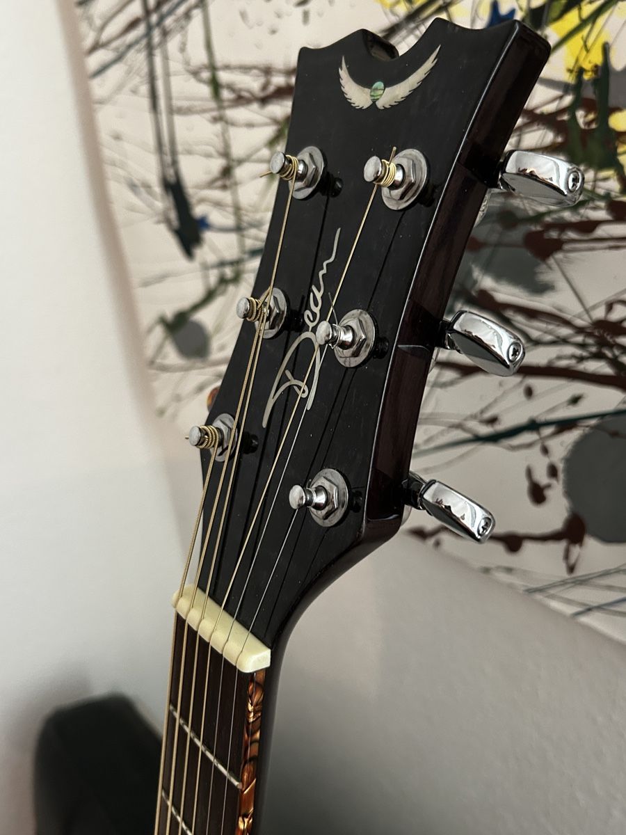 Musikinstrumente: Dean electro acoustic EQA TBK mit hard case – Neu (gemäss Beschreibung) aus Ettingen von faros10 1