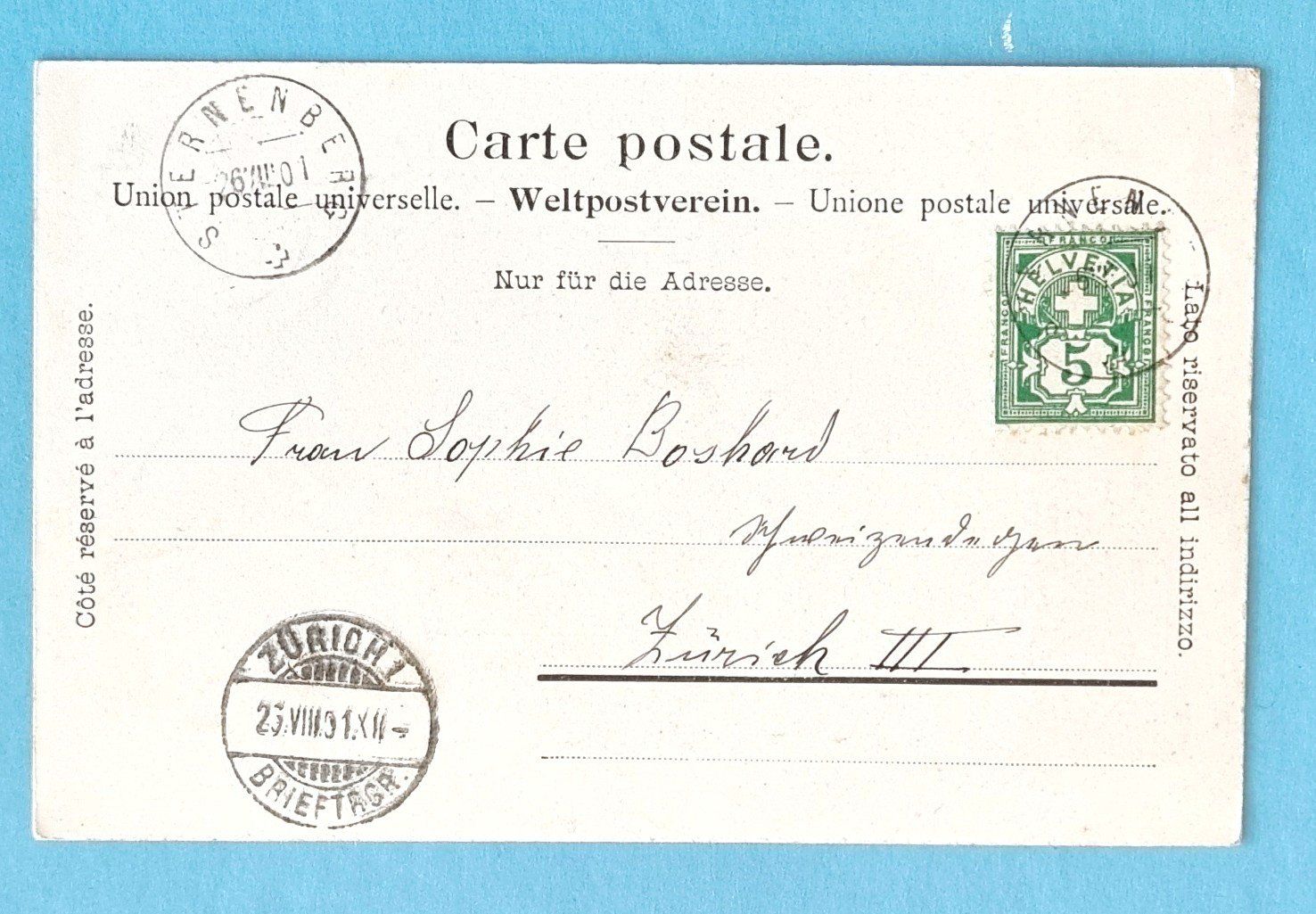 Cartoline postali: Sternenberg - Restaurant zum Sternen - 1901 – Usato da Rothrist venduto da RROENK 1