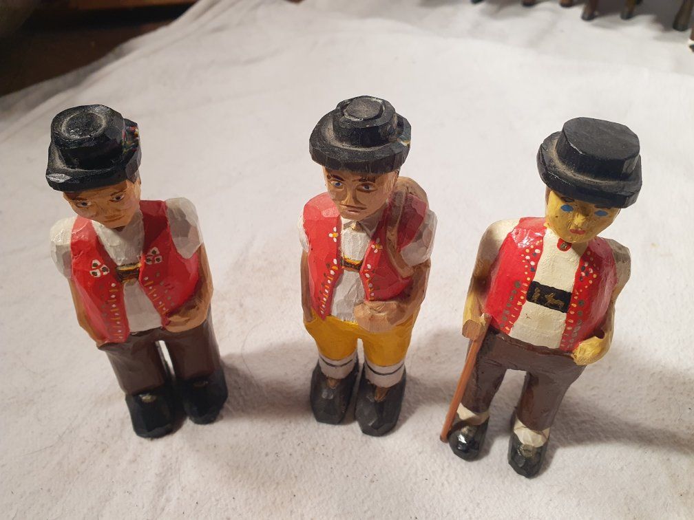 Figuren: 3 wunderschöne Sennen handgeschnitzt – Gebraucht aus Häggenschwil von hae_dgp2 2