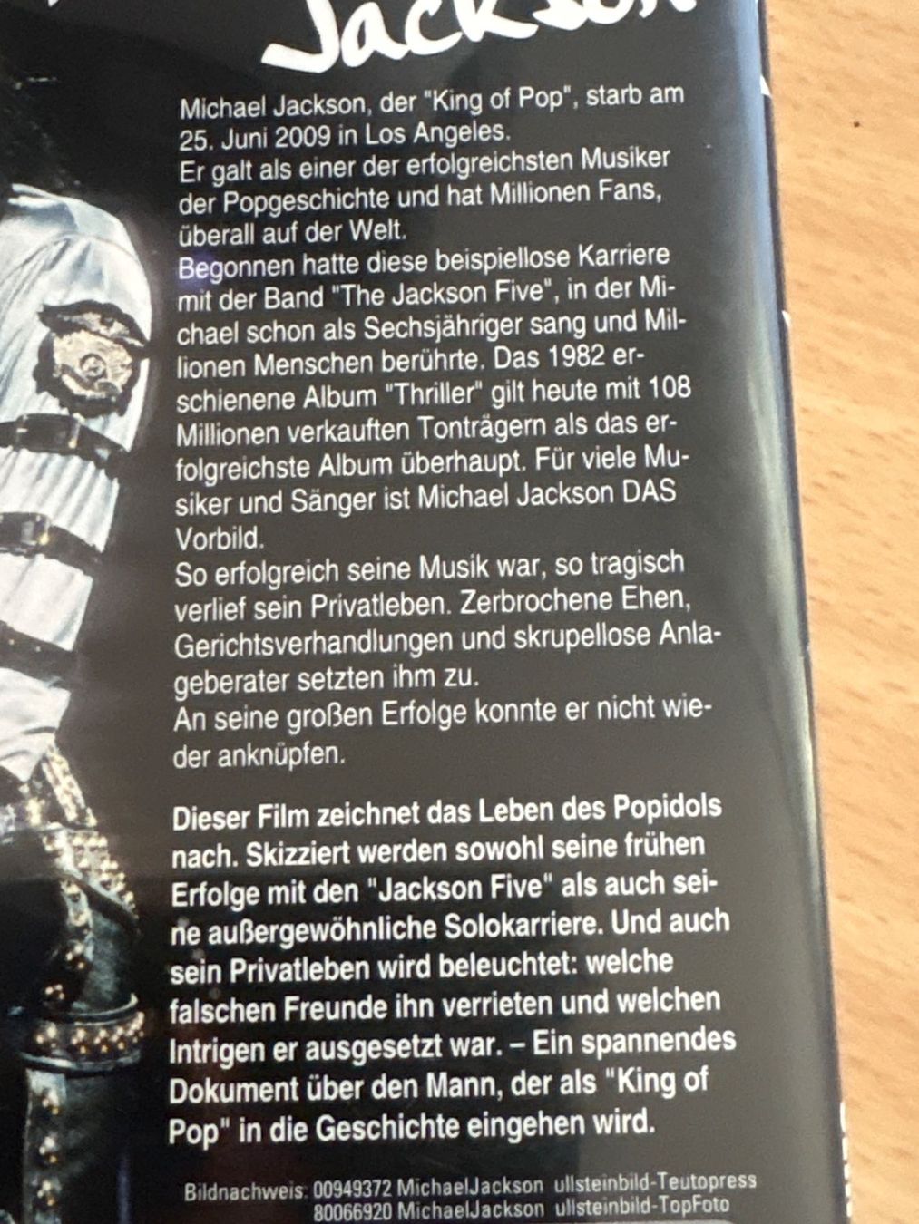 Tutti i DVDs: Michael Jackson - Sein Leben, Sein Werk -  DVD (Top) – Usato da Ibach venduto da lisch3 4