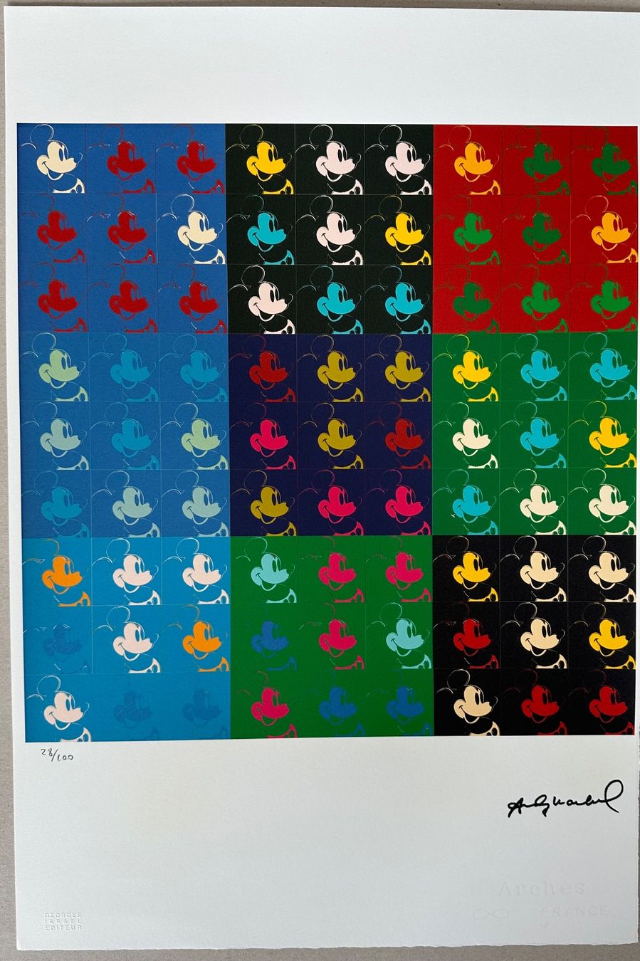 Gemälde: Andy Warhol: Multiple Mickey Mouse 28/100 – Neu (gemäss Beschreibung) aus Meilen von Smgdesign