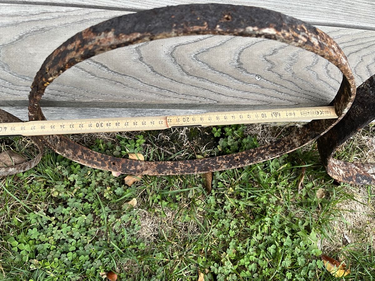 Alle Dekorationen: 3 Metallringe aus einer alten Wagnerei – Gebraucht aus Sirnach von Gozogo 5