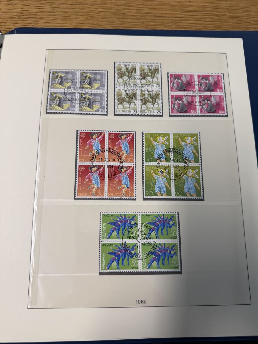 Alle Briefmarken: Album mit 4er Blöcke 1981 bis 1990 – Neu (gemäss Beschreibung) aus Murgenthal von Tina_4055 8