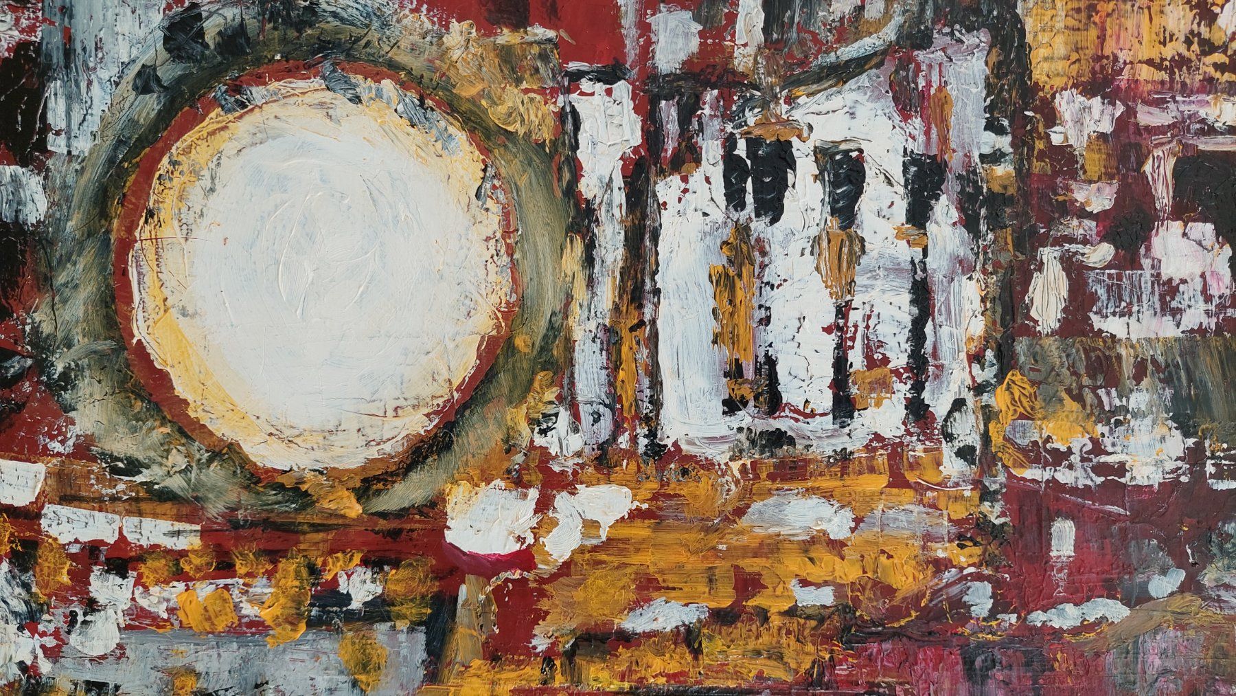 Gemälde: expressives Oelbilde von Bruno A. Weber – Gebraucht aus Bollingen von Jan07 2