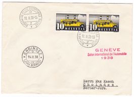 Lettre de Genève BPA A115 pour Choindez le 11.II.38