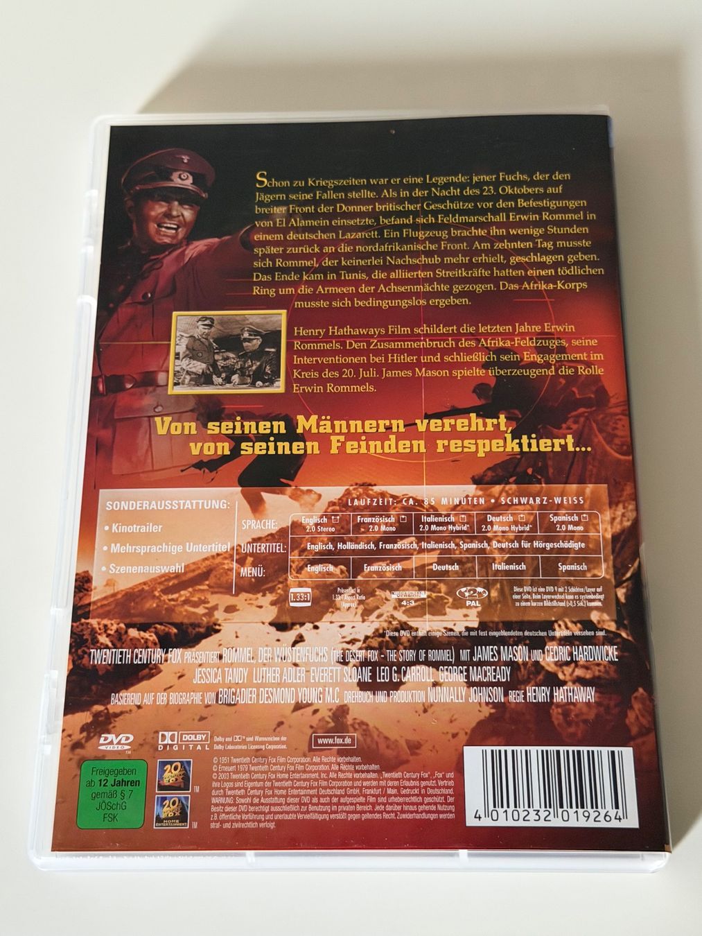 Tutti i DVDs: DVD Rommel der Wüstenfuchs – Usato da Altstätten SG venduto da sheamus 1