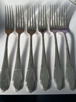 6 Gabeln, versilbert, WMF, Vintage