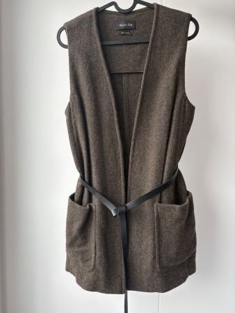 Weste mit Wolle von Massimo Dutti mit Gürtel Gr. S