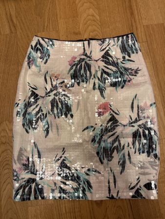 Gonna H&M con paillettes fantasia floreale taglia 34