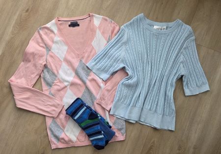 Süsse Pullis inkl Strumpfhose. 3 Teile, 11 - 12 Jahre