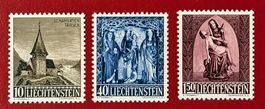LIECHTENSTEIN SATZ 306 - 308 WEIHNACHTEN 1957** POSTFRISCH