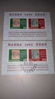 2 Stk 1965 NABRA BERN BLOCK POSTFRISCH 1 x Ausgabetagstempel