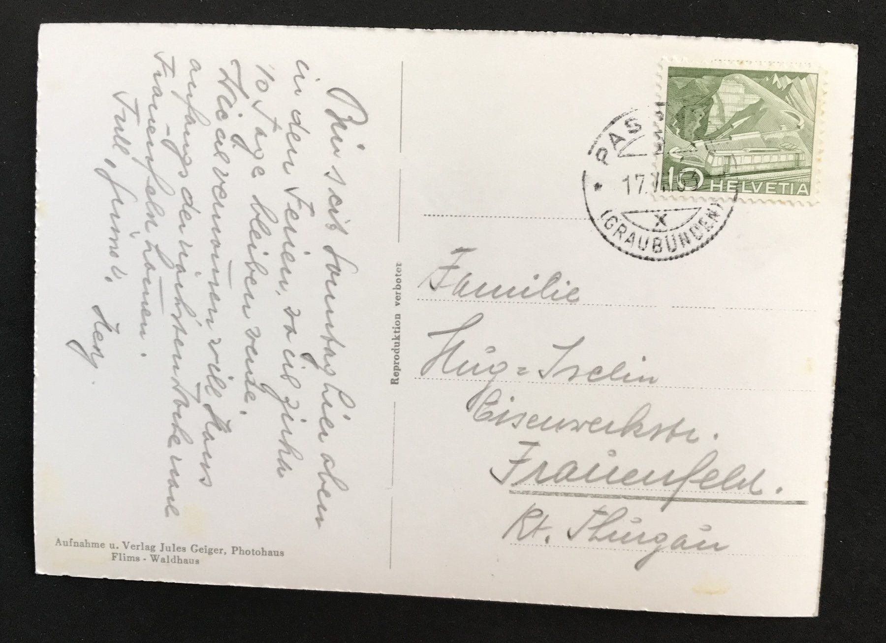 Cartoline postali: ANTIKE ANSICHTSKARTE PASPELS – Usato da Ostermundigen venduto da wini63 1