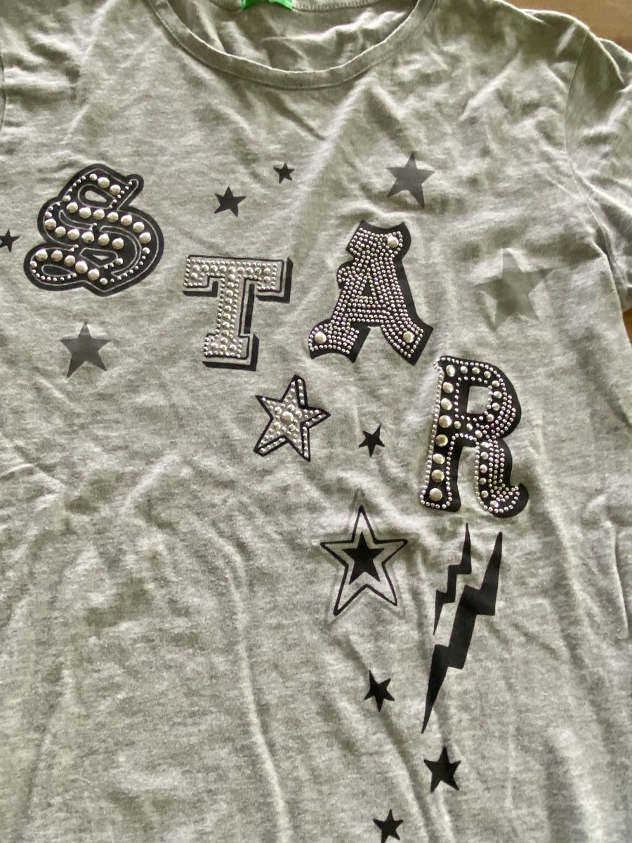 Benetton Maglioni & Felpe: Stylischer Pull Longsleeve Benetton Grösse 164 STAR Mädchen – Usato da Horw venduto da dreamsofacid 1
