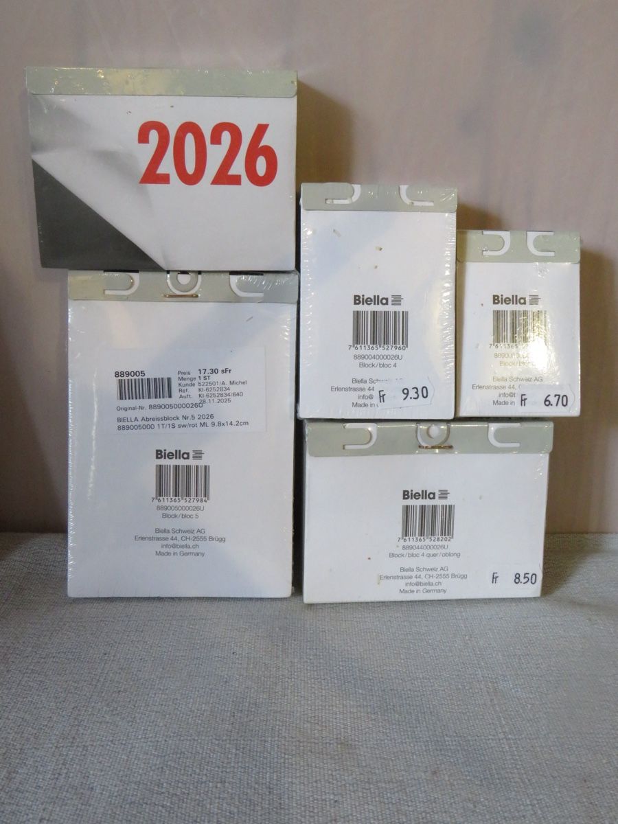 Biella Calendriers: Kalender 2026 Packung neu – Neuf avec emballage d'origine à Elsau par TDrazz_881 1