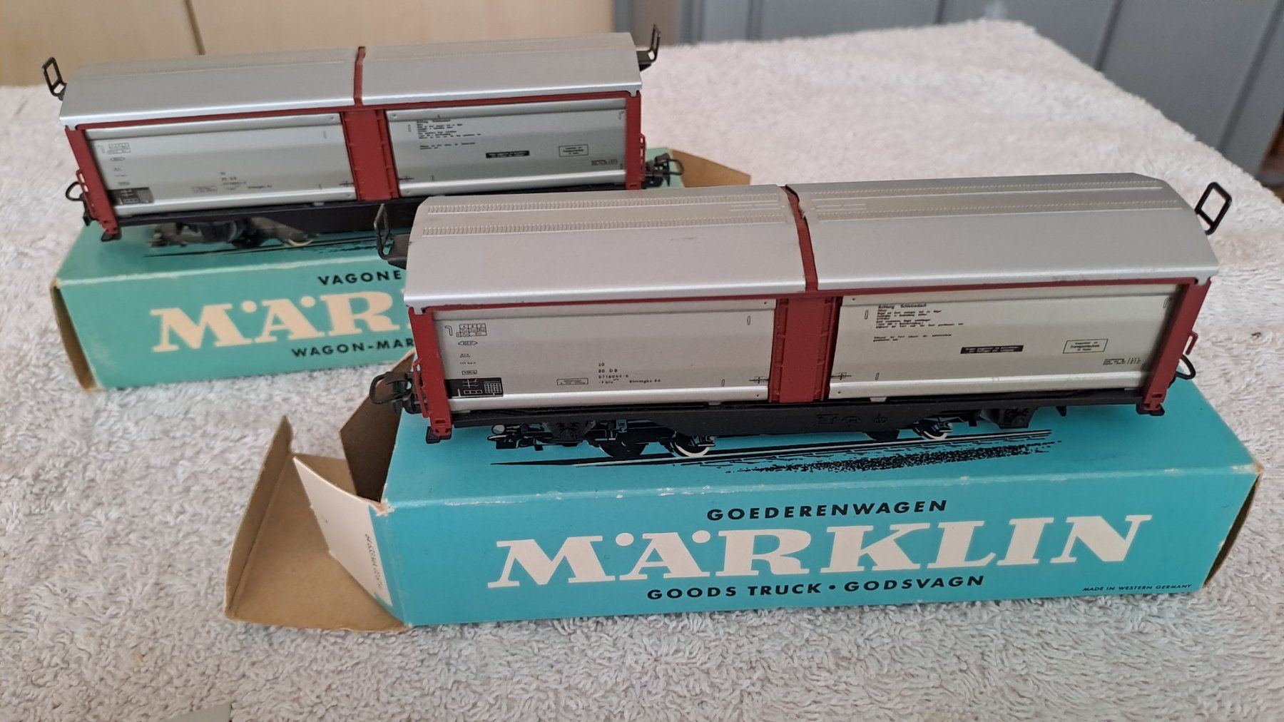 Märklin Modellini di ferrovie: Märklin 4633 4 Güterwagen H0 WS/7 – Usato da Winterthur venduto da Riebeli333